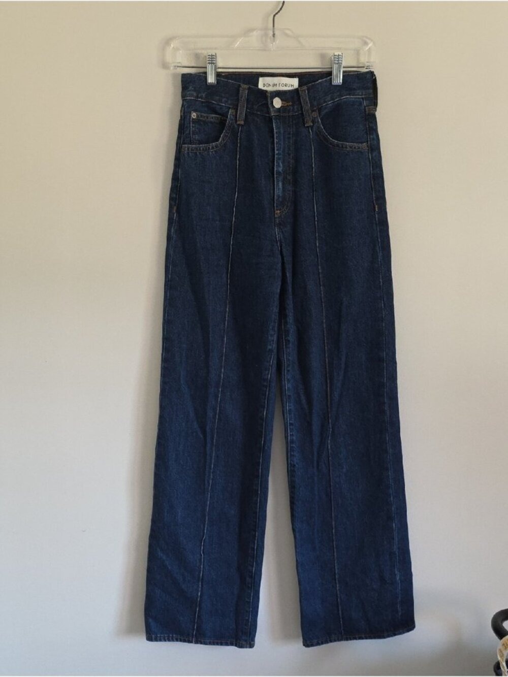 ARITZIA | Denim Forum The '90s Tailored Hi-Rise Wide Jeans non-stretched Sz 24 - Picture 3 of 6